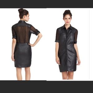 W118 By Walter Baker Sylvia Faux Leather Dress
